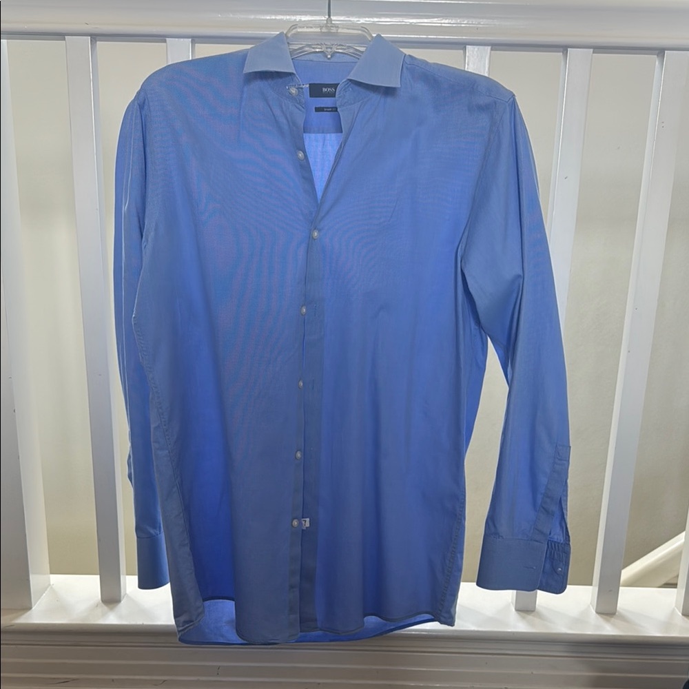 Hugo Boss Men's Blue Dress Shirt